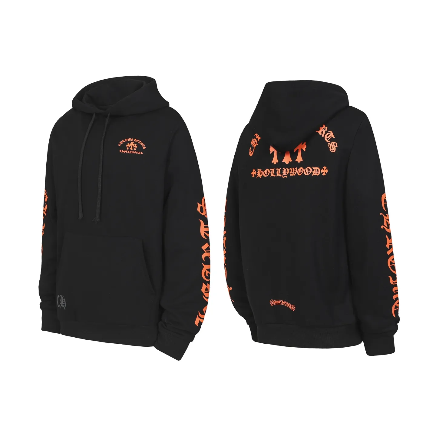 P240 Cross-border model, please do not place an order if you are pursuing quality - Chrome Hearts/Chrome Hearts Lips👄 Horseshoe Sanskrit printed hooded sweatshirt - High weight, high density and high quality. The wool is soft, delicate and skin-friendly. It feels soft and silky. It has excellent warmth and skin-friendly properties. - Custom-woven and dyed, no color difference. No matter the fabric or workmanship details, it beats the ordinary version on the market. - Hardware zipper accessories are all customized, full of details - Color: black - Size: S M L XL